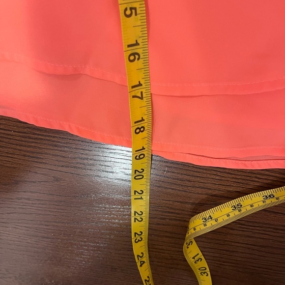 Y2K Shinestar Bright Coral Cami Tank Top Spring Neon Dinner Club Goingout 90s - Picture 9 of 9